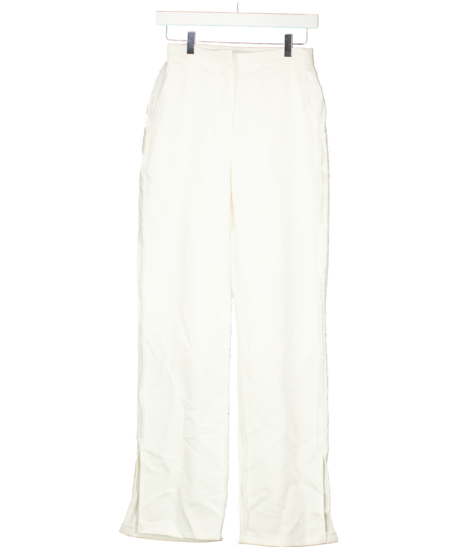 NA - KD White Seam Detail Slit Pants UK 8