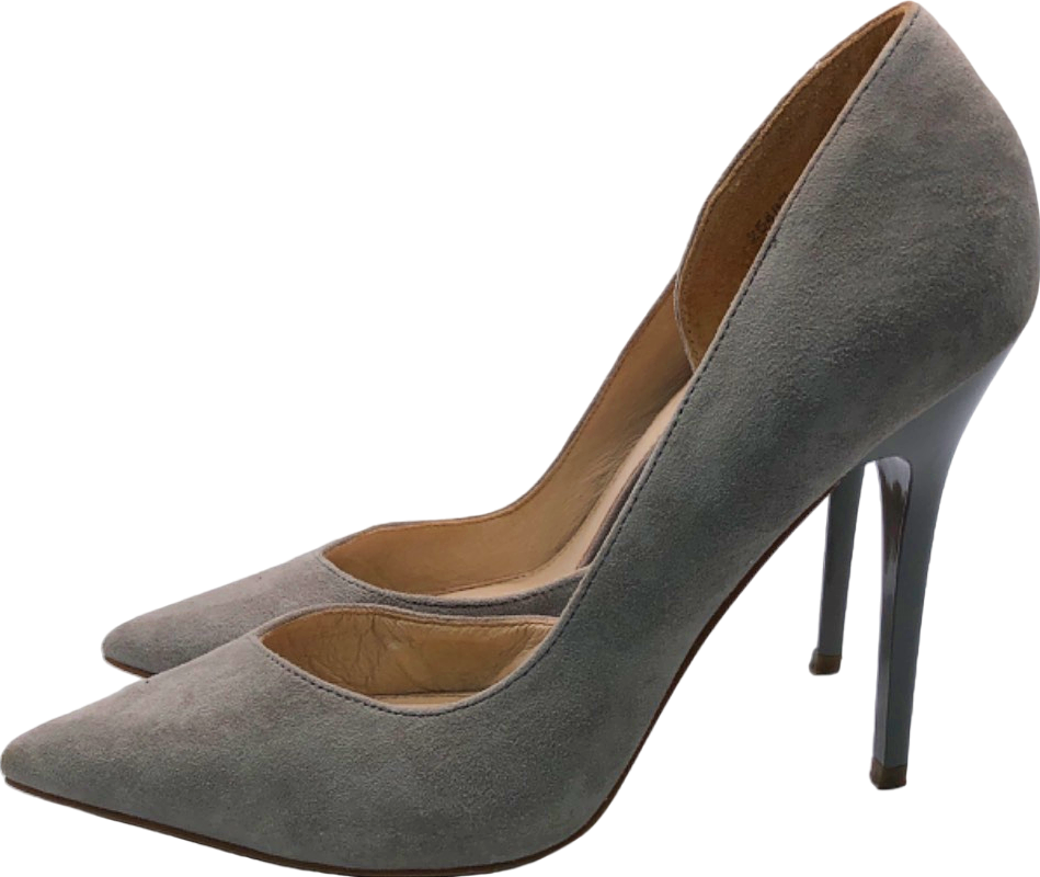 Office London Grey High Heel D'Orsay Pumps EU 39