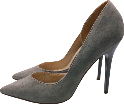 Office London Grey High Heel D'Orsay Pumps EU 39