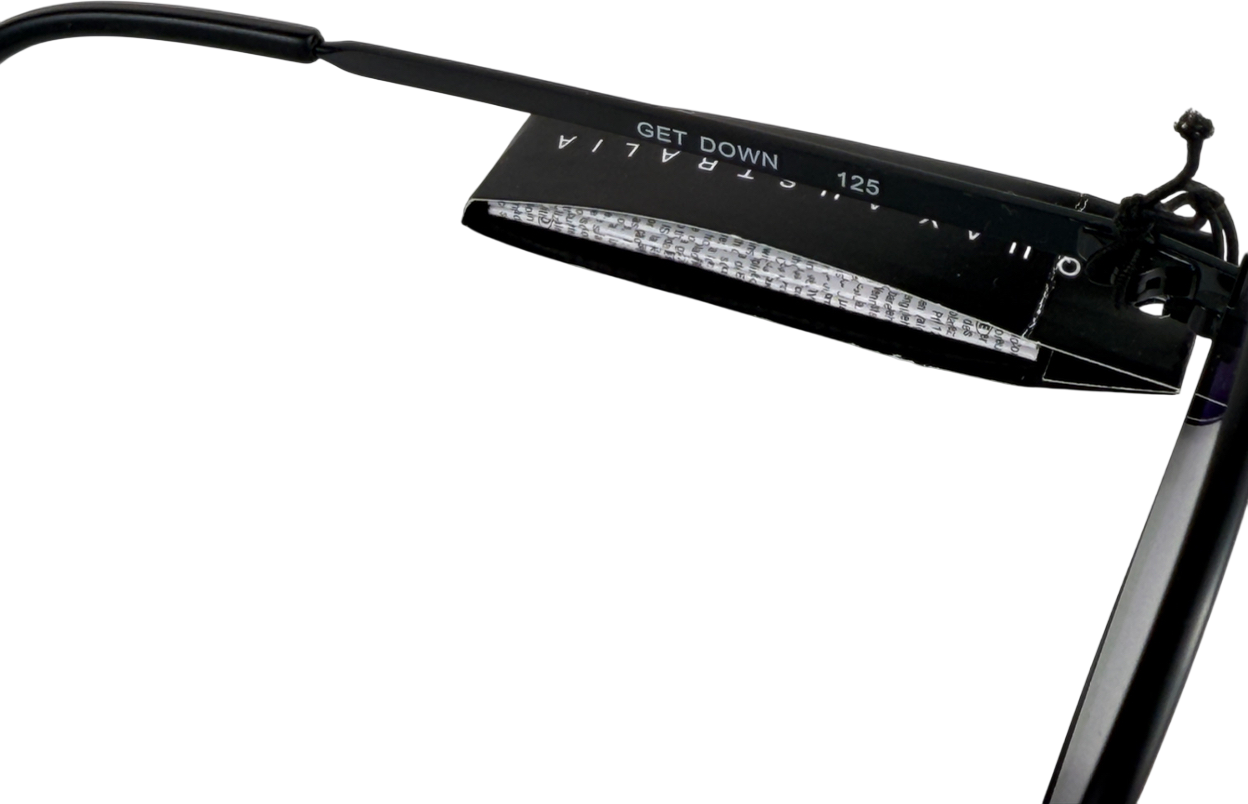 QUAY Blue Get Down 125 Sunglasses in Case