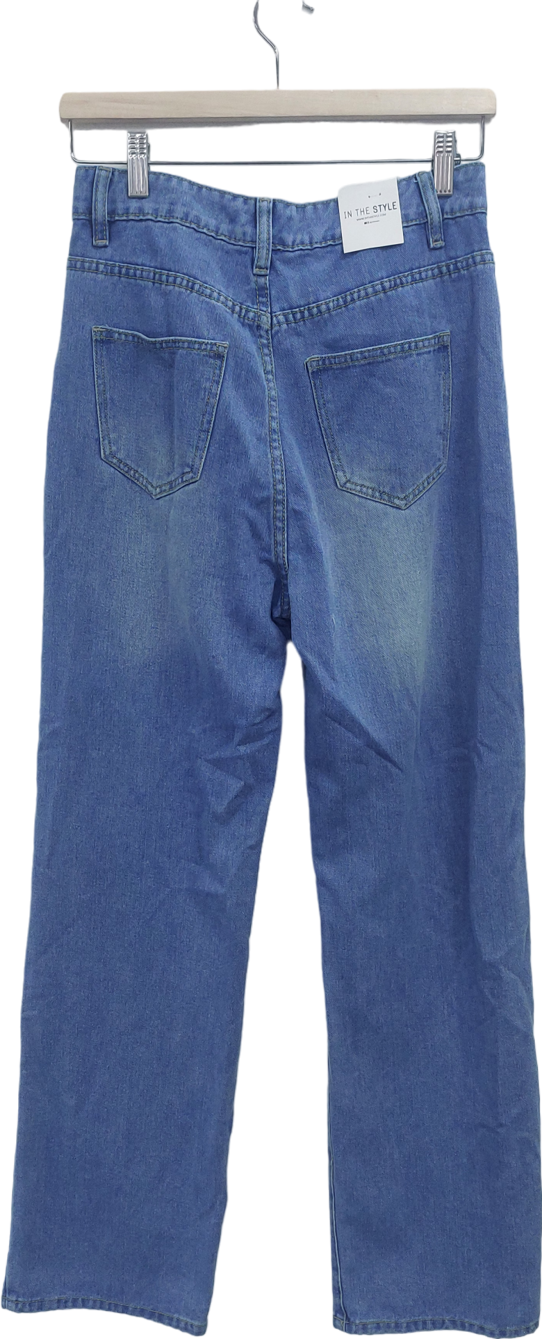 In The Style Blue Straight Leg Jeans UK 8