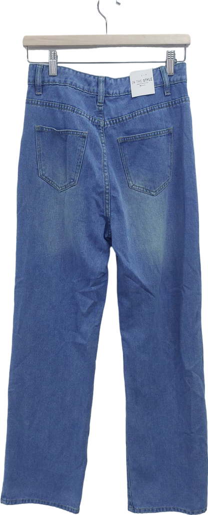 In The Style Blue Straight Leg Jeans UK 8