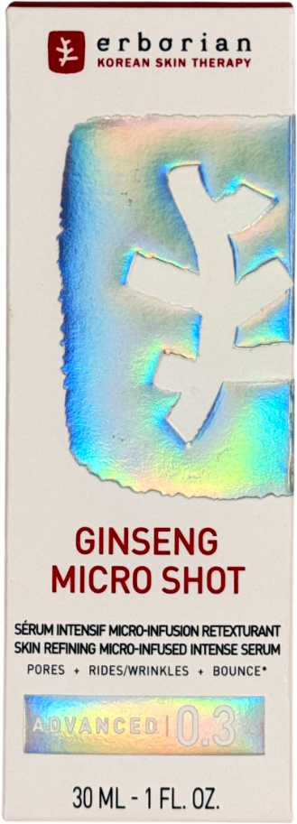 Erborian Ginseng Micro Shot - Advanced 0.3% Skin Refining Micro Infused Intense Serum 30ml