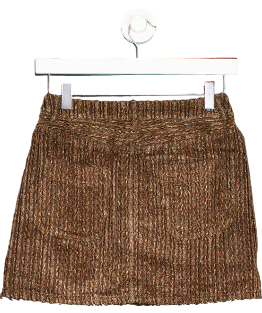 Acne Studios Brown Corduroy Mini Skirt - Size 34 UK XS