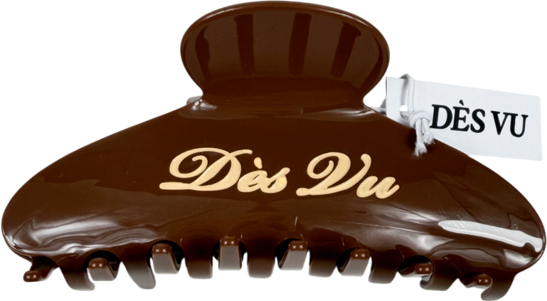 Des vu Brown Claw Clip One Size