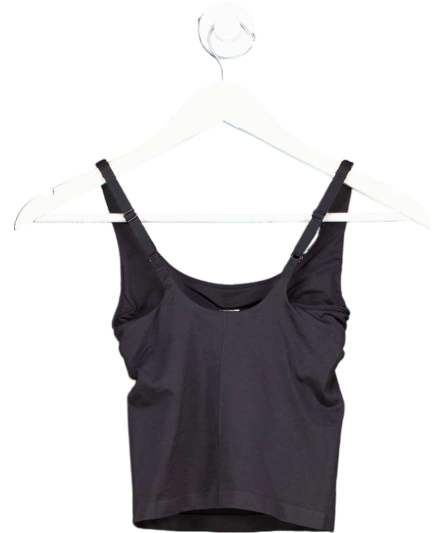 gymshark Black Soft Sculpt Tank With Shelf UK XS