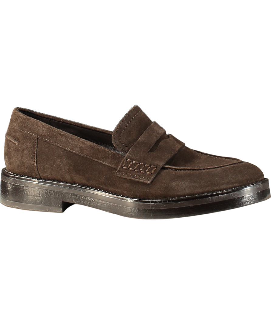 jonak Round-toe Loafers In Dark Brown Suede | Mirna UK 5 EU 38 👠