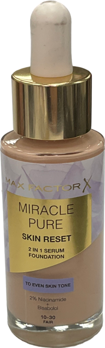 Max Factor Miracle Pure Skin Revival Serum Foundation Fair 30ml
