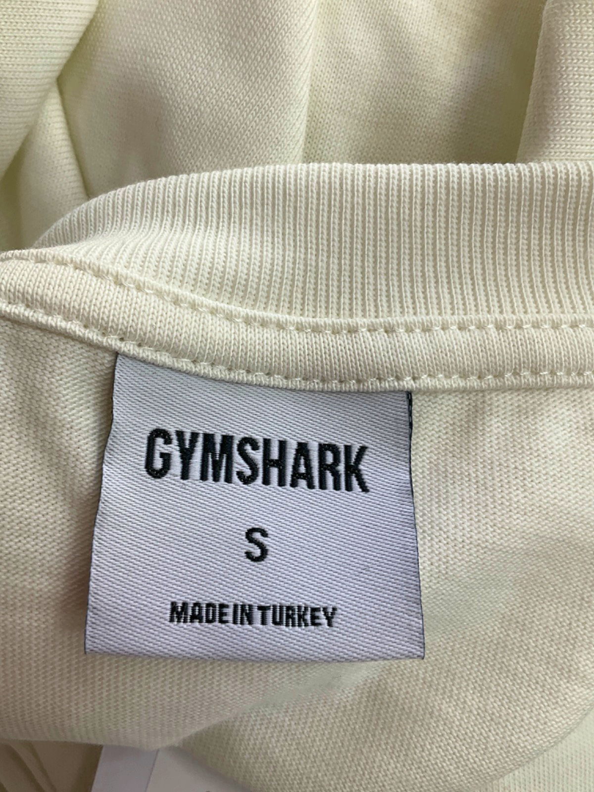 Gymshark Cream Physical Education 2012 T-Shirt UK S