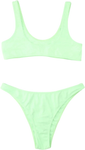 REINA OLGA 2-piece Neon Green Coolio Bikni Set Sz3 UK M/L