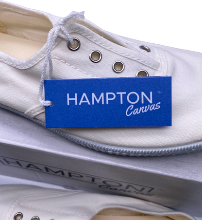 Hampton White Canvas Sneakers EU 38