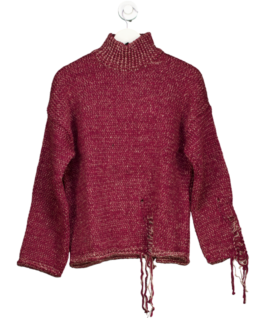 Urban Outfitters Red Undone Knit Jumper UK XS