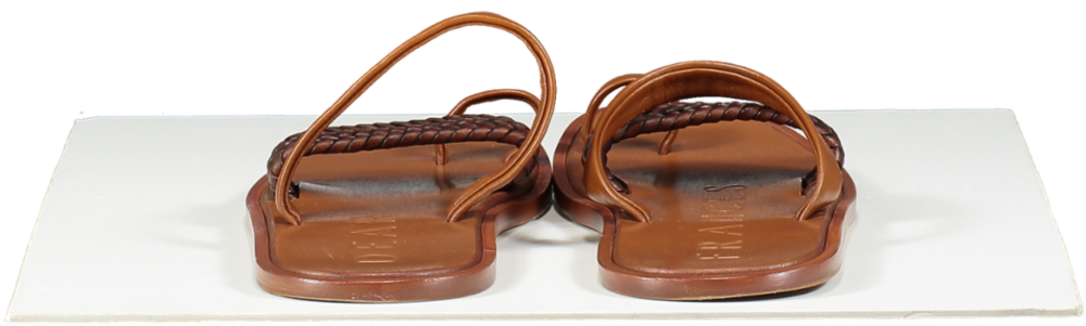 Dear Frances Brown Leather Lee - T-bar Sandals UK 5 EU 38 👠