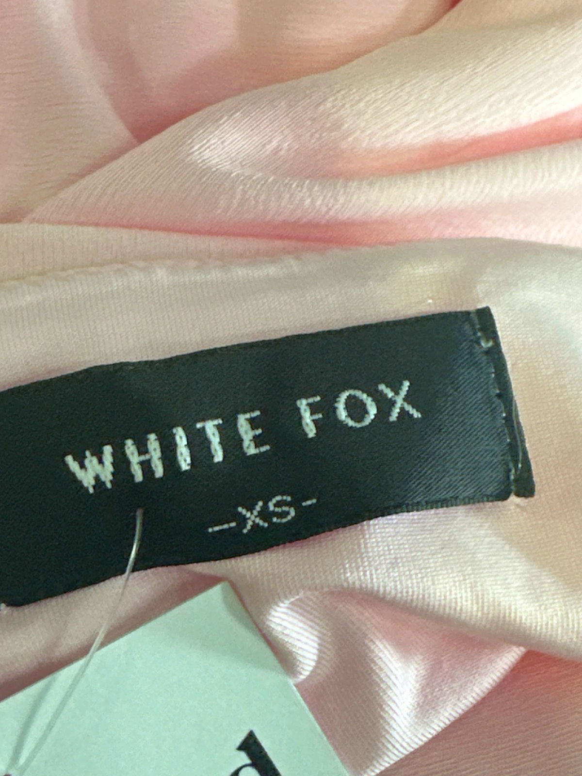 White Fox Pink Maxi Dress UK XS