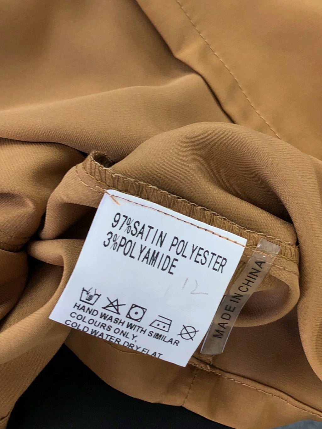 Choklate Brown Satin Dress One size