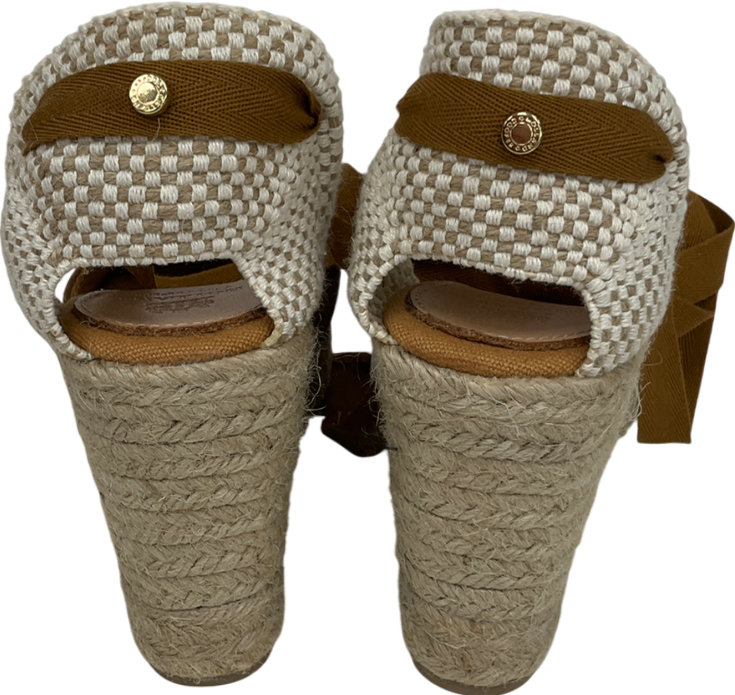 Holland Cooper Brown Seville Wedge Sandal UK 3 EU 36 👠