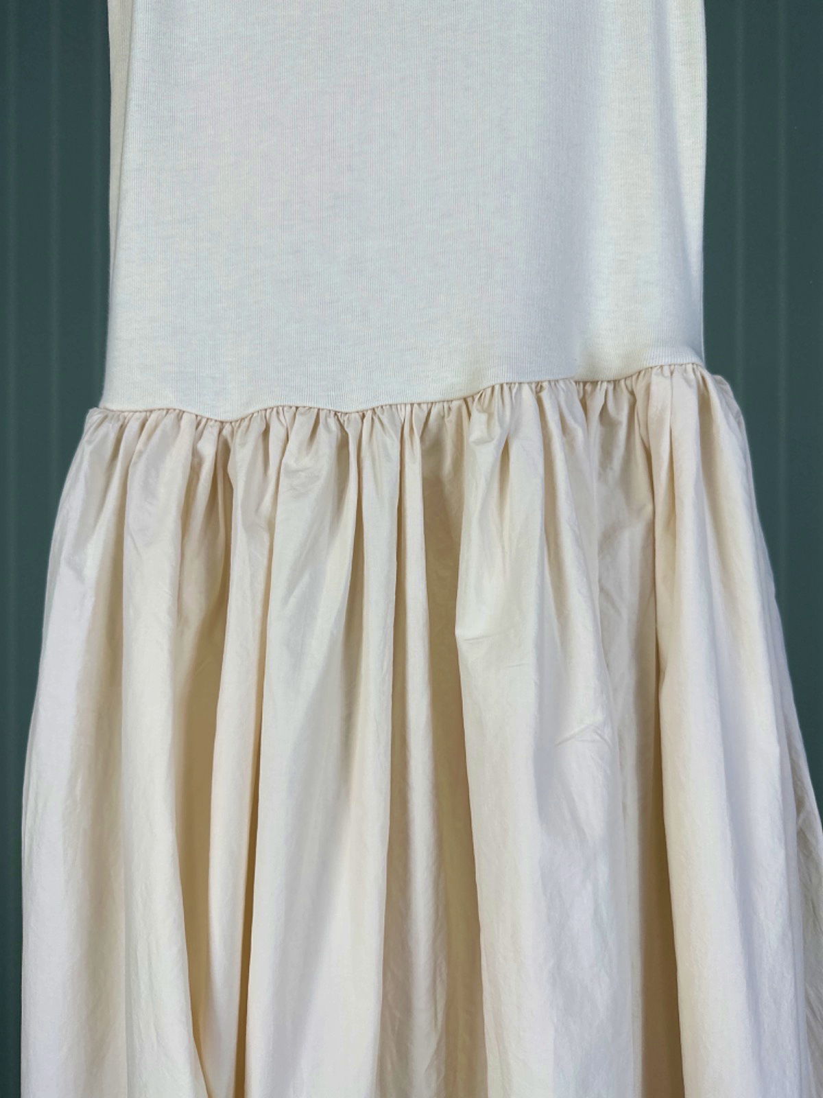 PLN Seoul Cream Sleeveless Maxi Dress