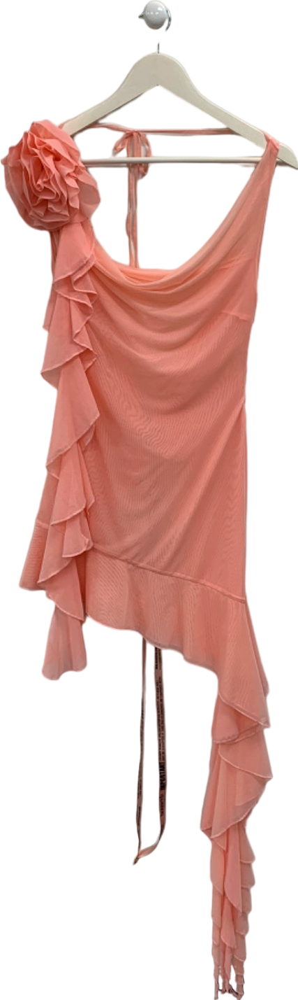 House of CB Bright Peach Charla Dress UK S