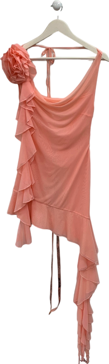 House of CB Bright Peach Charla Dress UK S