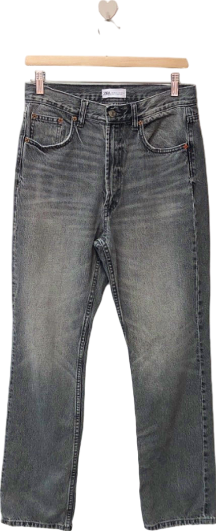 ZARA Grey Straight Leg Jeans EU 38