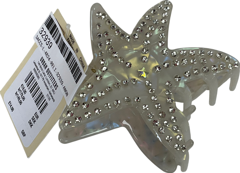 Urban Outfitters Cream Star Claw Clip One Size