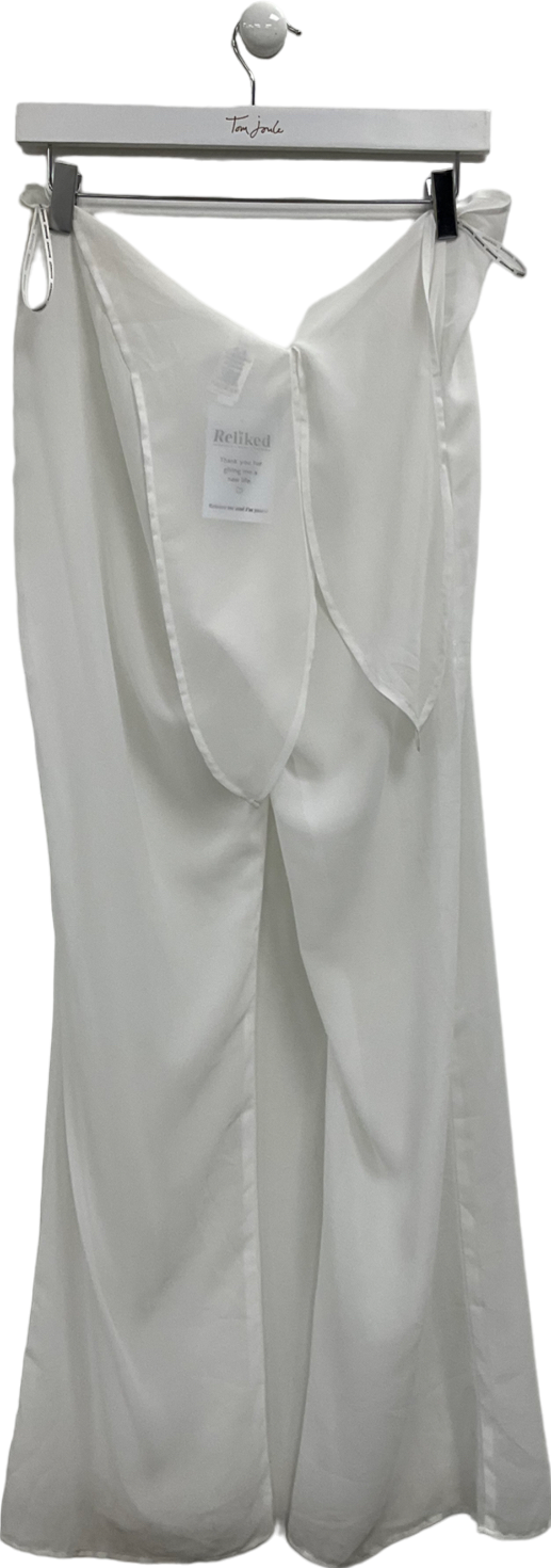 bananhot White Mesh Cover Up UK S