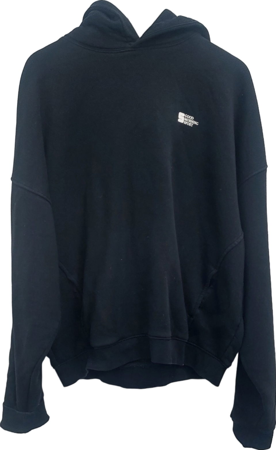 Sisters and Seekers Black Good Morning Sport Logo Hoodie UK XXL