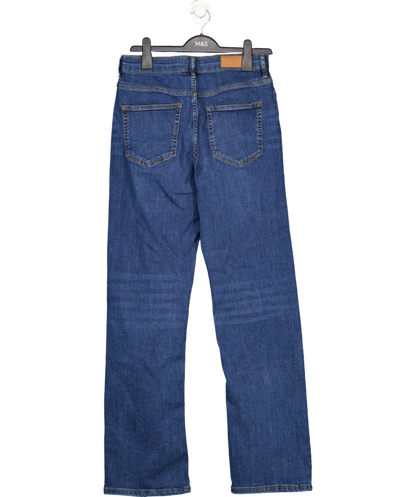 French Connection Blue High Waist Straight Leg Jeans UK 10