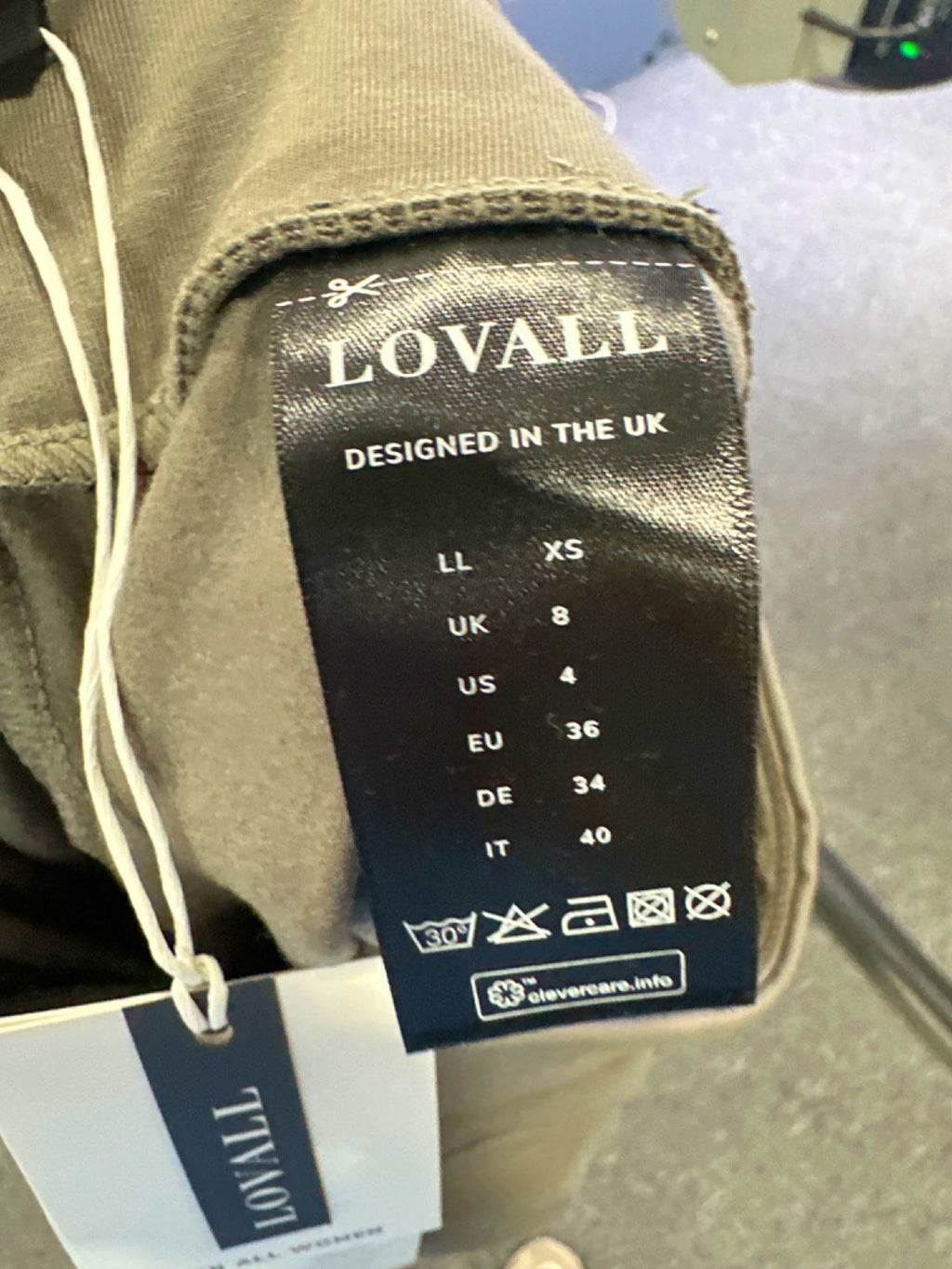 Lovall Grey High-Waisted Leggings UK XS