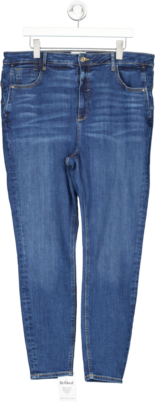 River Island Blue Skinny Jeans UK 20