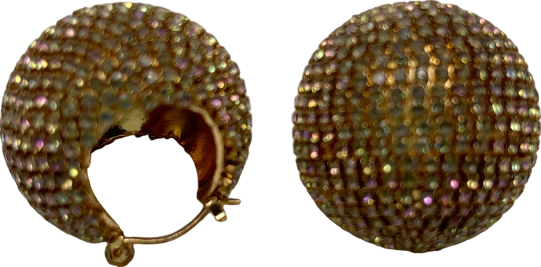 Club L Gold Sia & Stars Earrings