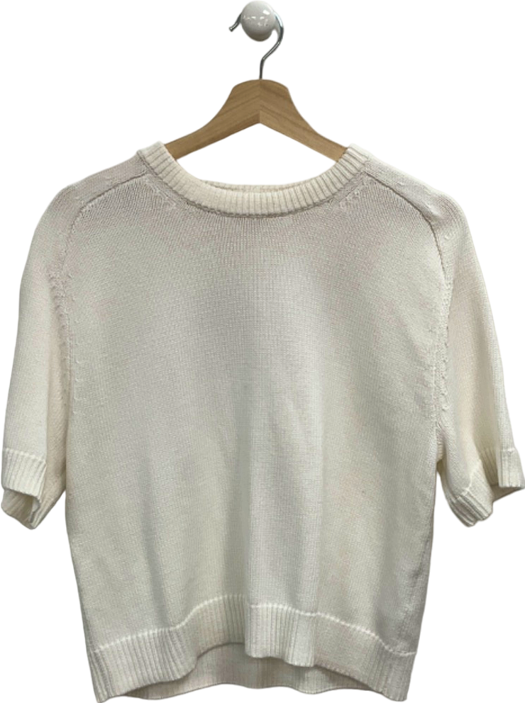 Abercrombie & Fitch White Knit Top UK S