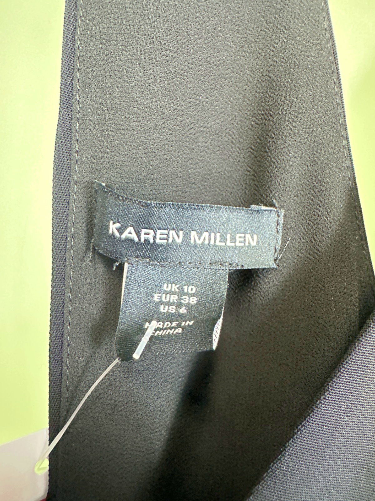 Karen Millen Black/White Sleeveless Dress UK 10