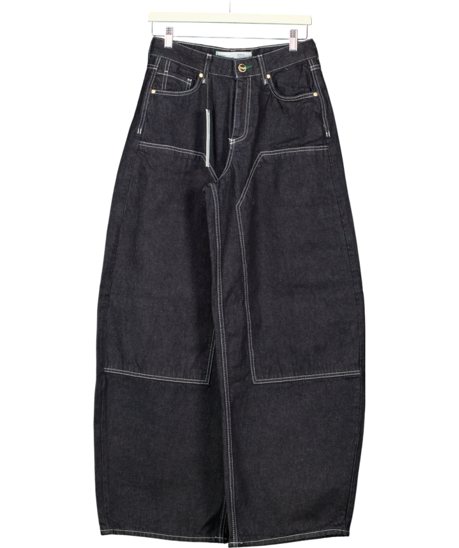 River Island Blue Carpenter Barrel Jeans In Indigo UK 8