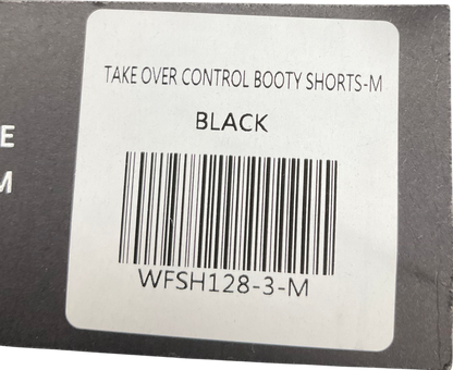 White Fox Black Take Over Control Booty Shorts UK M