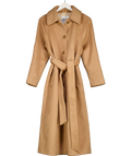 Abercrombie & Fitch Beige Wool-blend Belted Coat UK S