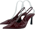 Stradivarius Red Slingback Heeled Court In Burgundy UK 4 EU 37 👠