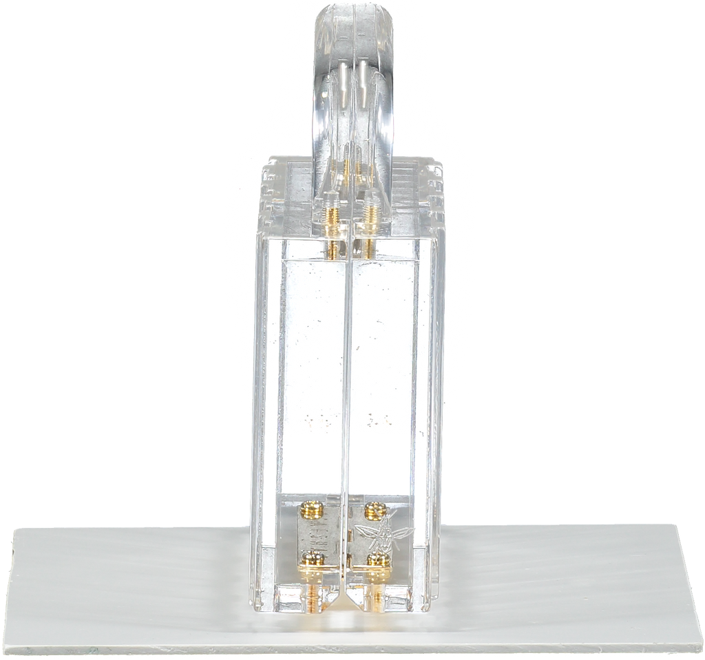 L'Afshar Metallic Lucite Pagoda (gold Hardware) Top Handle Box Bag One Size