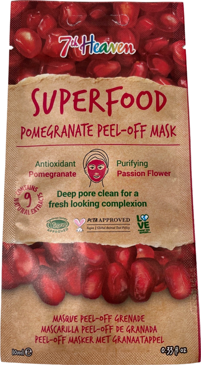7th Heaven Superfood Pomegranate Peel-Off Mask No Shade 10ml
