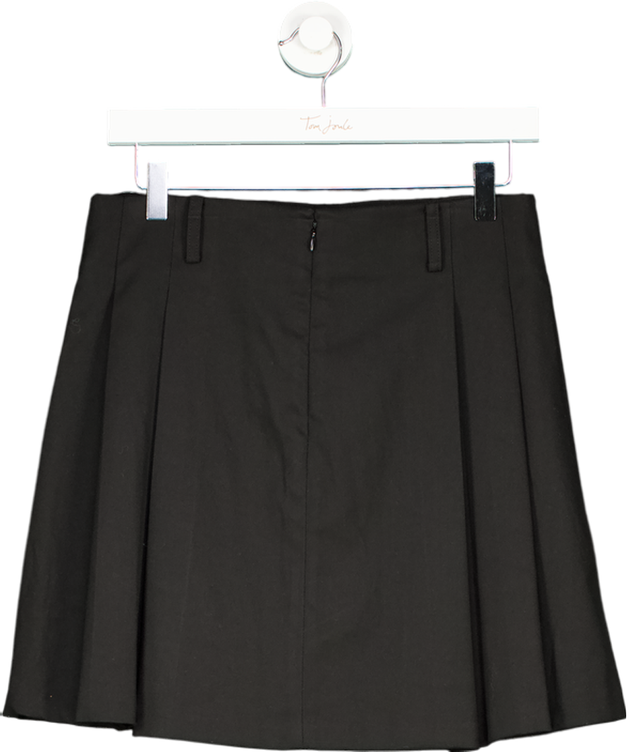 MANGO Black Pleated Skirt UK 10