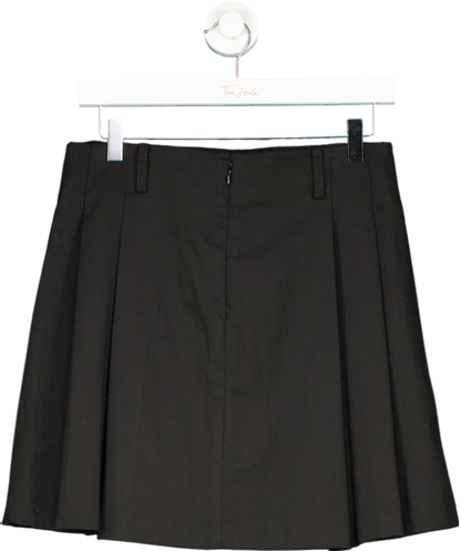 MANGO Black Pleated Skirt UK 10