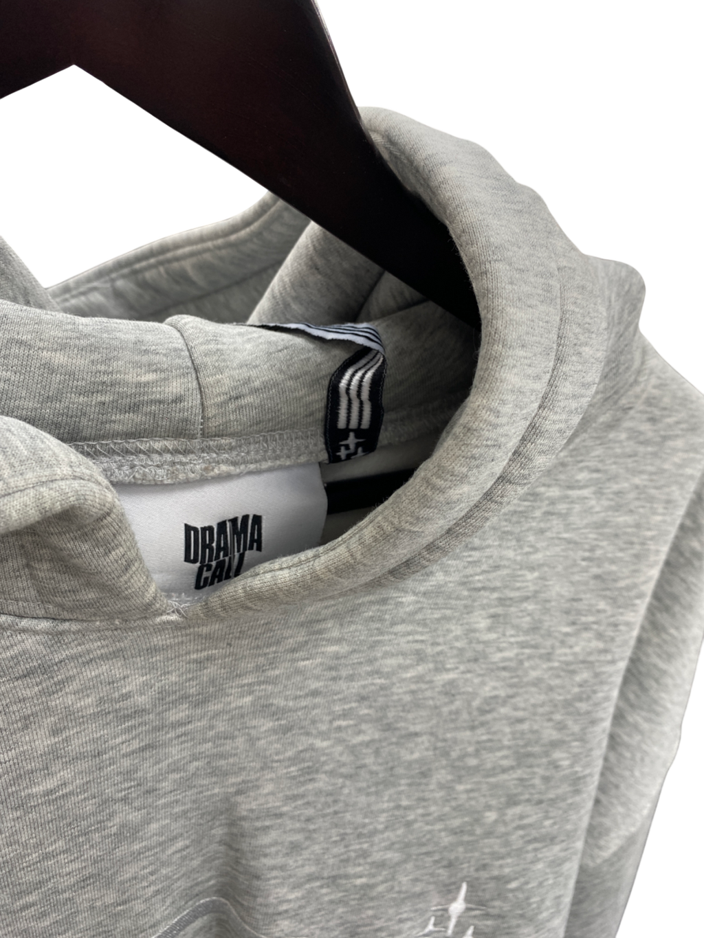 Drama Call Grey Oval Hoodie UK L