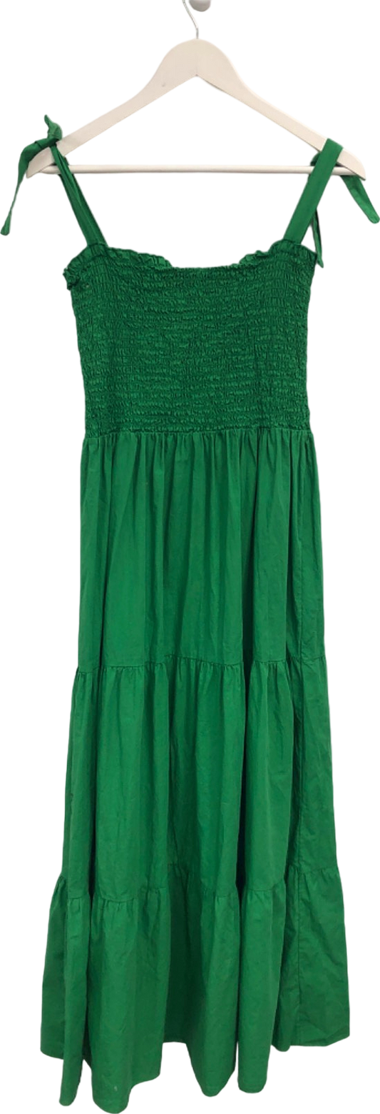 Amazon Green Tiered Maxi Dress