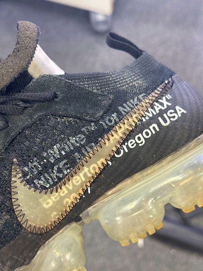 Nike Black Off White Air Vapormax UK 7