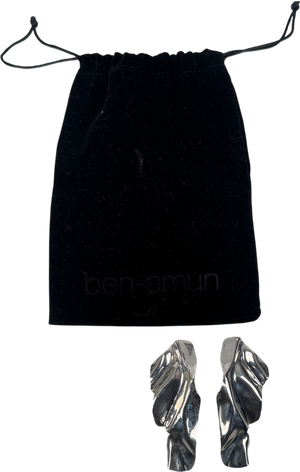 Ben-Amun Metallic Large Silver Toned Statement One Size
