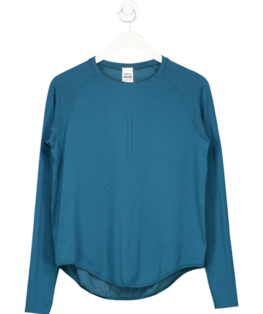 gymshark Blue Soft Cut-out Long Sleeve Top UK M