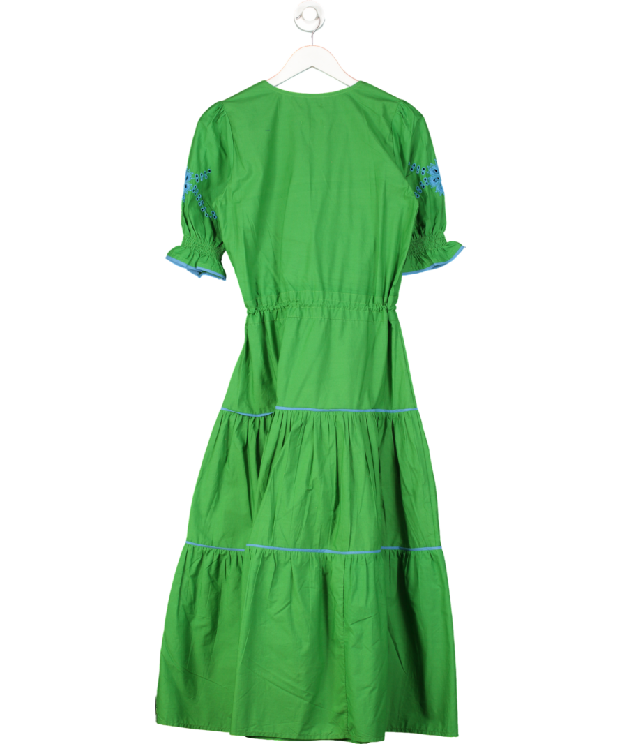 Lexy London Green Tara Maxi Dress UK 10