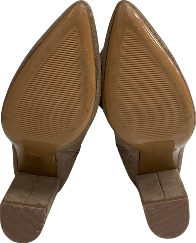 Marquiz Beige Camel Knee High Heeled Boots UK 5 EU 38 👠