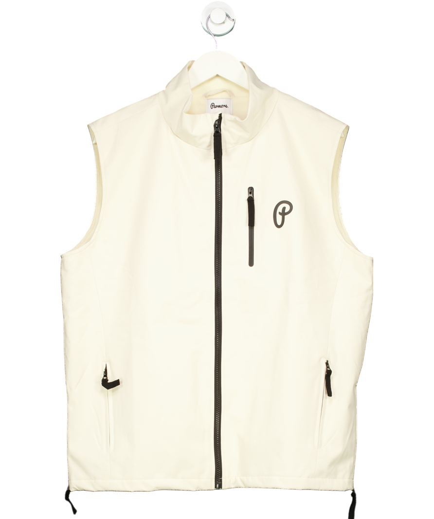 Parmore Cream Golf Weatherproof Worker Zip Gilet UK L