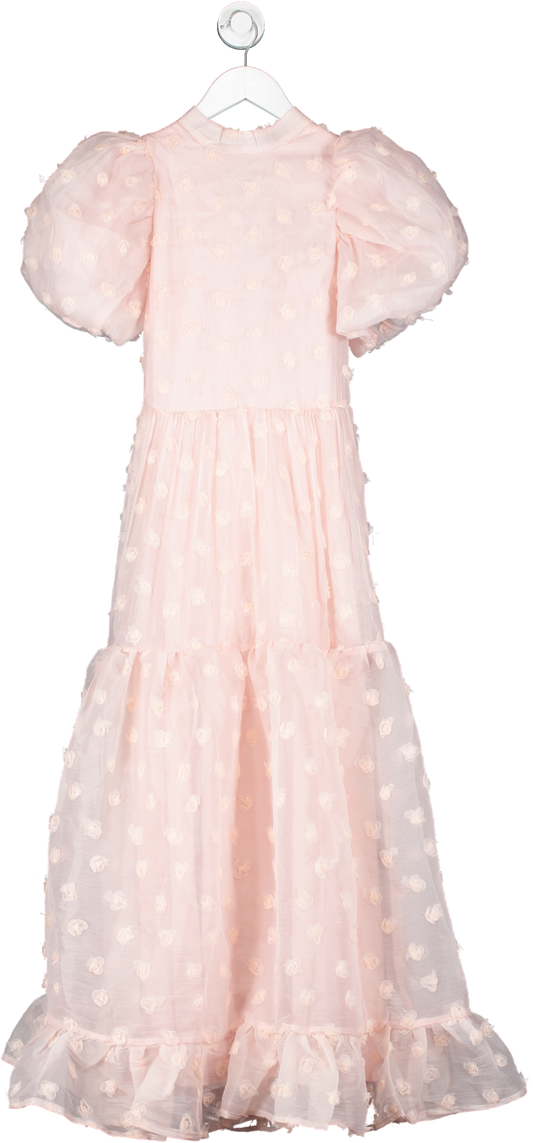 Dream Sister Jane Pink Madeleine Rose Maxi Dress UK XS